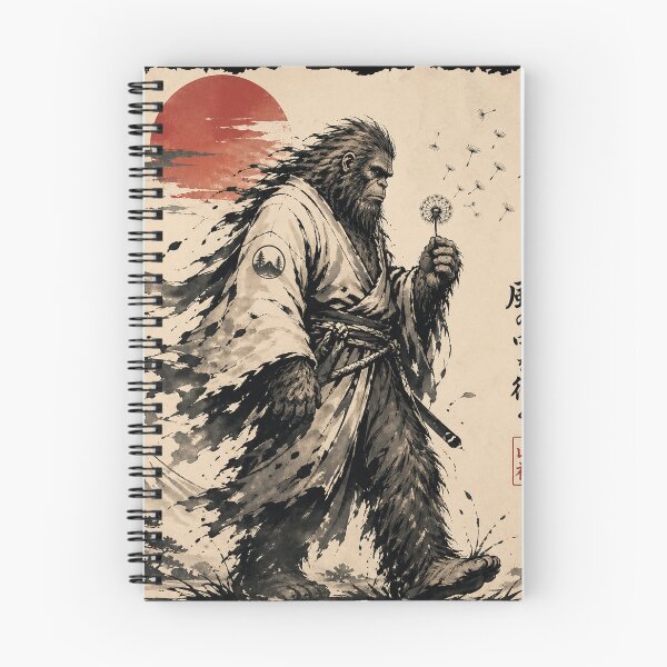 Item preview, Blowing Wishes Funny Bigfoot Samurai Blowing Dandelion designed and sold by will freed18.