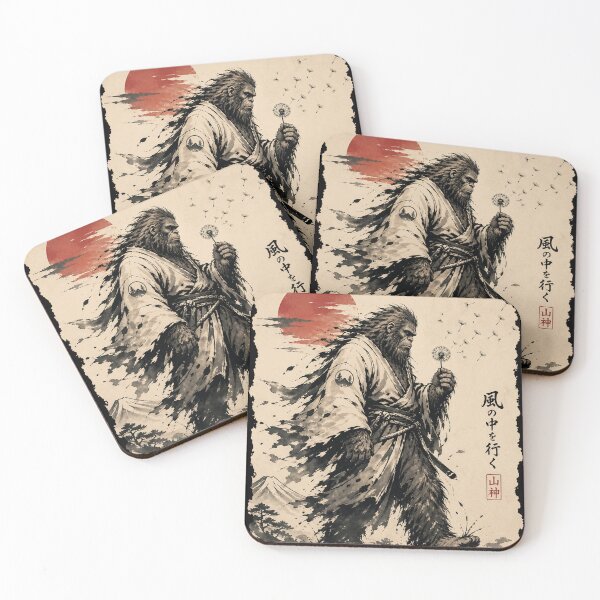 Item preview, Blowing Wishes Funny Bigfoot Samurai Blowing Dandelion designed and sold by will freed18.