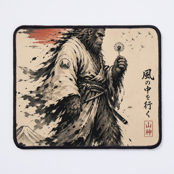 Item preview, Blowing Wishes Funny Bigfoot Samurai Blowing Dandelion designed and sold by will freed18.