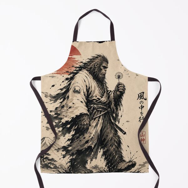Item preview, Blowing Wishes Funny Bigfoot Samurai Blowing Dandelion designed and sold by will freed18.