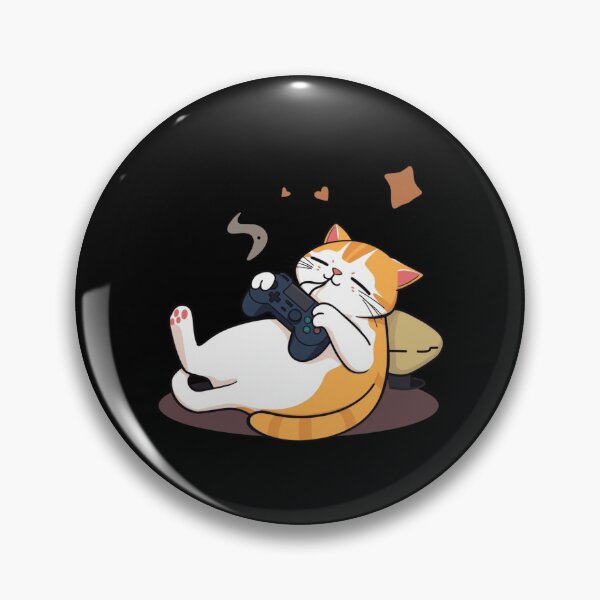 Item preview, Gamer Cat Orange Tabby Video Game Controller Art designed and sold by artlife4.