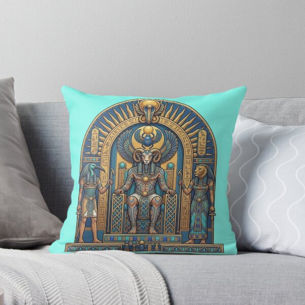 Item preview, Ancient Egyptian Gods Amun Throne Art | Khnum Ram God Mythology | Thoth Sekhmet Egyptian Design designed and sold by Queen Cleopatra.