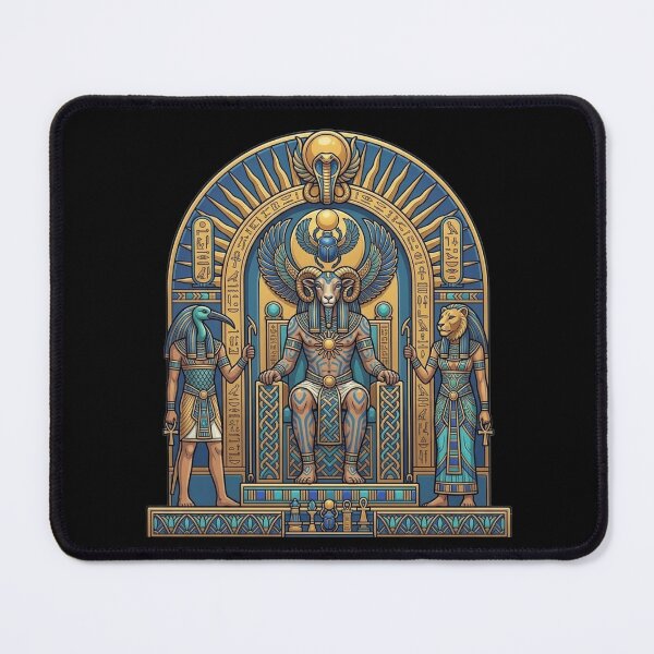 Item preview, Ancient Egyptian Gods Amun Throne Art | Khnum Ram God Mythology | Thoth Sekhmet Egyptian Design designed and sold by Queen Cleopatra.