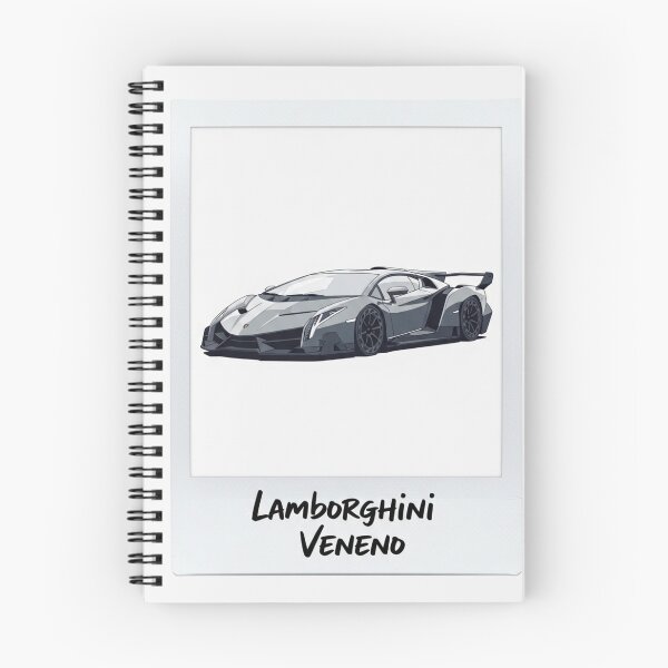 Item preview, Lamborghini Veneno Silver Hypercar Retro Polaroid Aesthetic Art designed and sold by Motorline44.