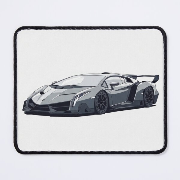 Item preview, Lamborghini Veneno Silver Hypercar Retro Polaroid Aesthetic Art designed and sold by Motorline44.