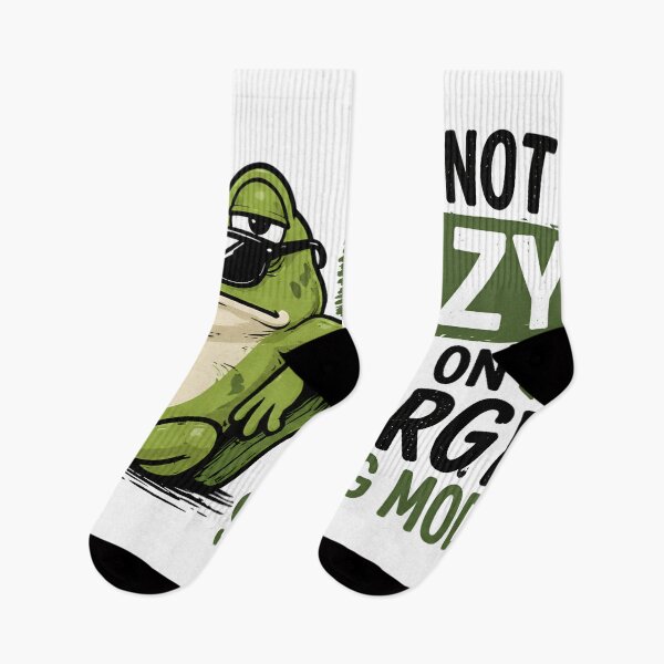 Item preview, Funny Frog Energy Saving Mode Lazy Humor Chill Frog Coffee Meme Aesthetic Relaxed Animal Design designed and sold by StickyGuys.