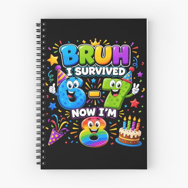 Item preview, Bruh I survived 67 I'm 8 , Funny Boys 8th Birthday designed and sold by will freed18.