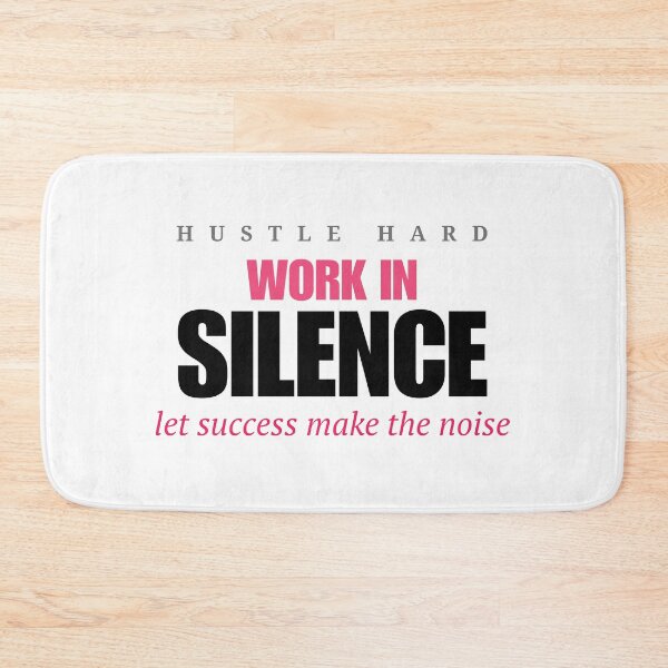 Item preview, Work In Silence Let Success Make The Noise – Entrepreneur Hustle Typography Tee designed and sold by Epic Wear Store.