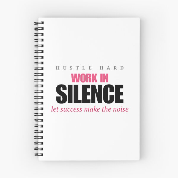 Item preview, Work In Silence Let Success Make The Noise – Entrepreneur Hustle Typography Tee designed and sold by Epic Wear Store.