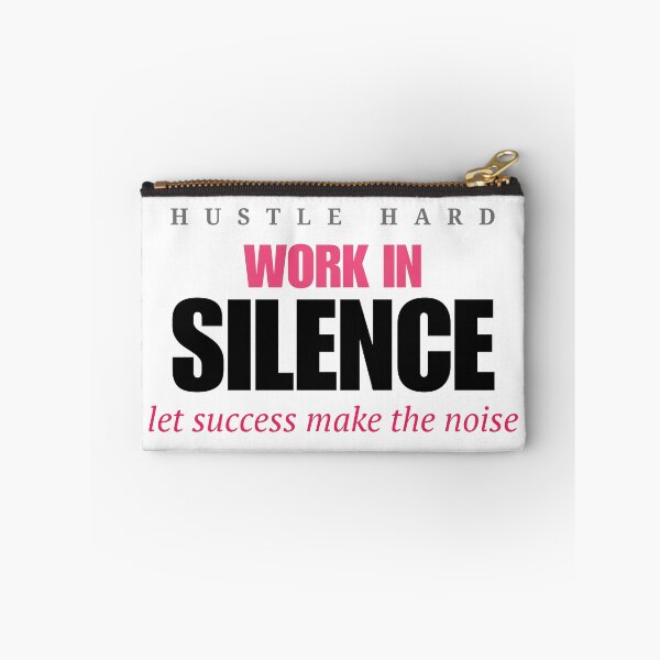 Item preview, Work In Silence Let Success Make The Noise – Entrepreneur Hustle Typography Tee designed and sold by Epic Wear Store.