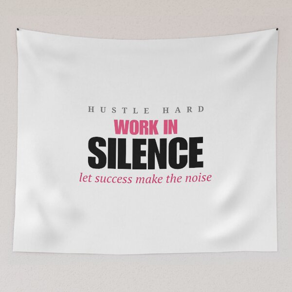 Item preview, Work In Silence Let Success Make The Noise – Entrepreneur Hustle Typography Tee designed and sold by Epic Wear Store.