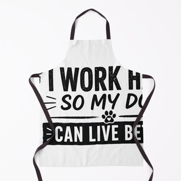 Item preview, I Work Hard So My Dog Can Live Better Funny Dog Owner Quote Pet Lover Minimal Design designed and sold by StickyGuys.