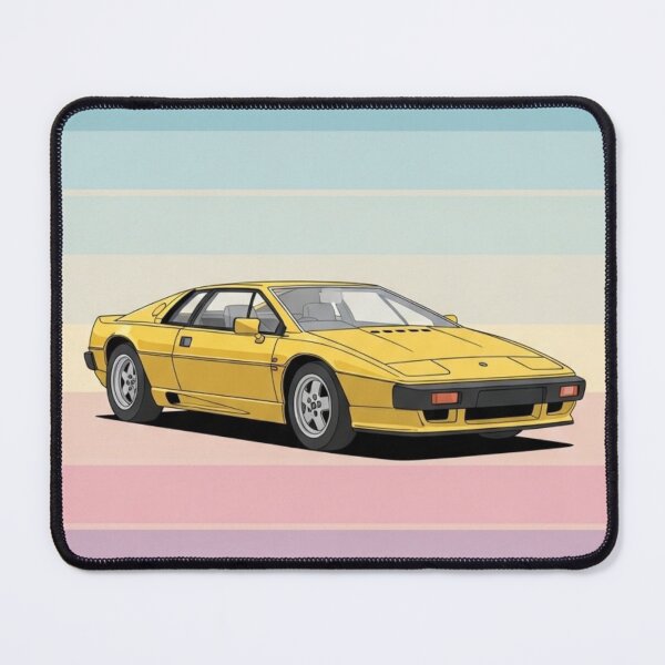 Item preview, Lotus Esprit Yellow Classic Sports Car Retro Polaroid Art designed and sold by Motorline44.
