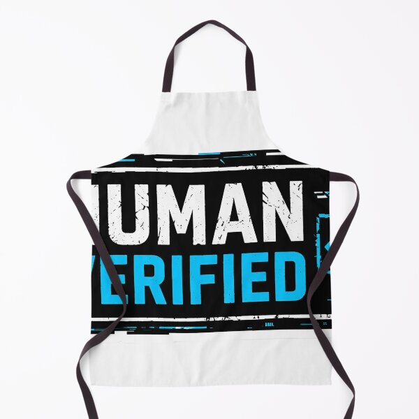 Item preview, Human Verified AI Identity Funny Tech Minimal Glitch Aesthetic Modern Digital Design designed and sold by StickyGuys.