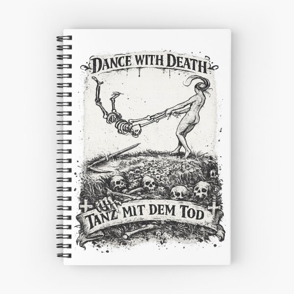 Item preview, Skeleton Dance Gothic Vintage Death Illustration for Dark Art Lovers designed and sold by RickE.