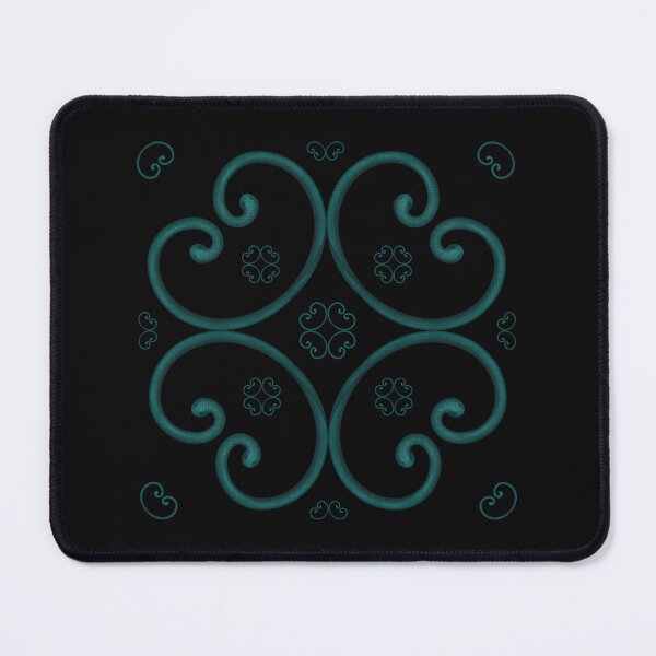 Item preview, Unusual pattern with snakes of dark turquoise color designed and sold by Cherevan.