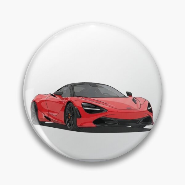 Item preview, McLaren 720S Red Supercar Retro Polaroid Aesthetic Art designed and sold by Motorline44.