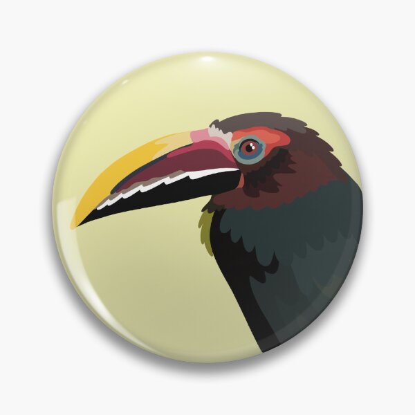 Item preview, Green Aracari Toucan Tropical Bird Illustration Exotic Bird Art Zoo Keeper Wildlife Design designed and sold by PrettylittlepastelUk.