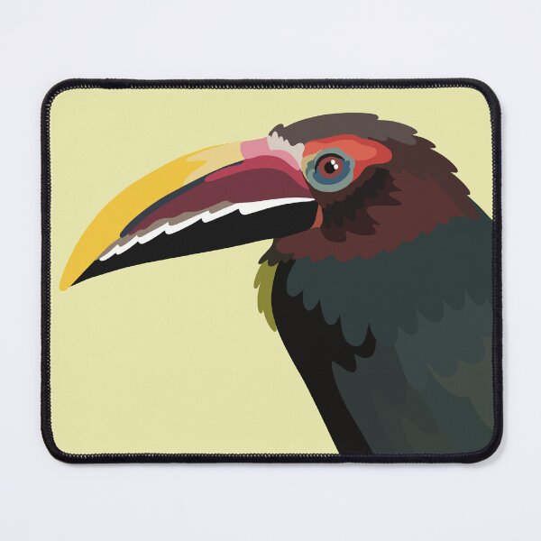 Item preview, Green Aracari Toucan Tropical Bird Illustration Exotic Bird Art Zoo Keeper Wildlife Design designed and sold by PrettylittlepastelUk.