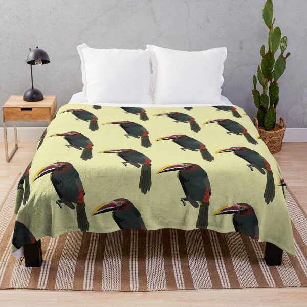 Item preview, Green Aracari Toucan Tropical Bird Illustration Exotic Bird Art Zoo Keeper Wildlife Design designed and sold by PrettylittlepastelUk.