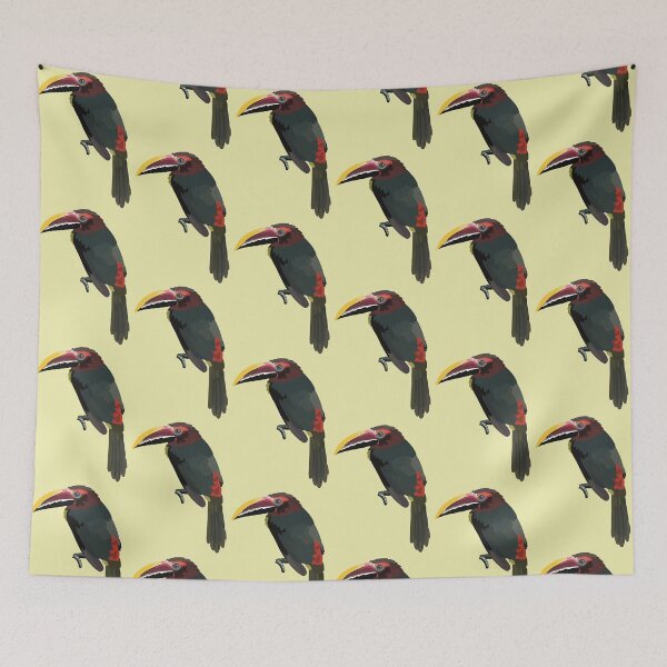 Item preview, Green Aracari Toucan Tropical Bird Illustration Exotic Bird Art Zoo Keeper Wildlife Design designed and sold by PrettylittlepastelUk.
