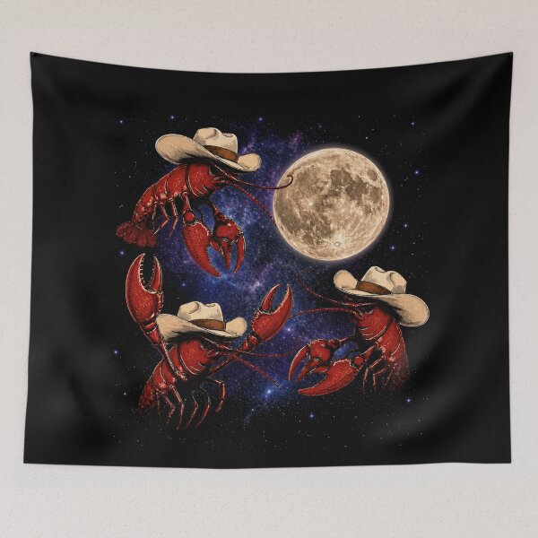 Item preview, Three Crawfish Moon , Crawfish Howling at the Moon designed and sold by will freed18.