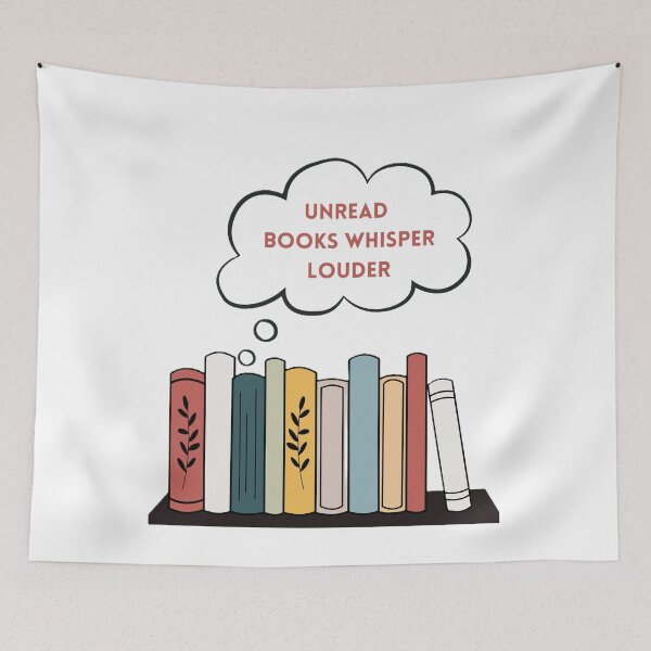 Item preview,  Unread books whiper louder designed and sold by creativityisfun.
