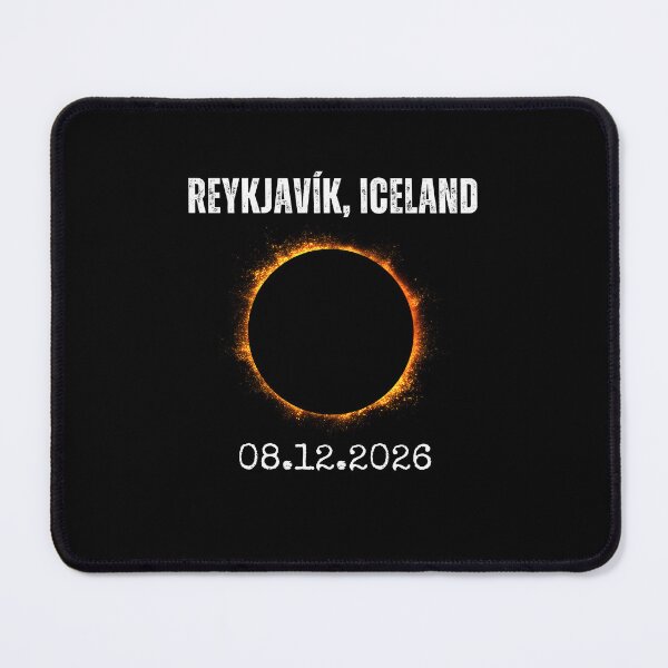 Item preview, REYKJAVÍK, ICELAND 08.12.2026 Solar Eclipse designed and sold by snowry.