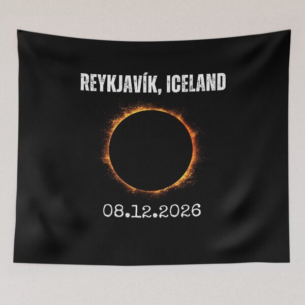 Item preview, REYKJAVÍK, ICELAND 08.12.2026 Solar Eclipse designed and sold by snowry.