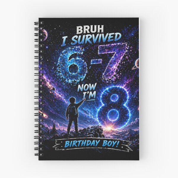 Item preview, Bruh I survived 67 I'm 8 , Funny Boys 8th Birthday moon designed and sold by will freed18.