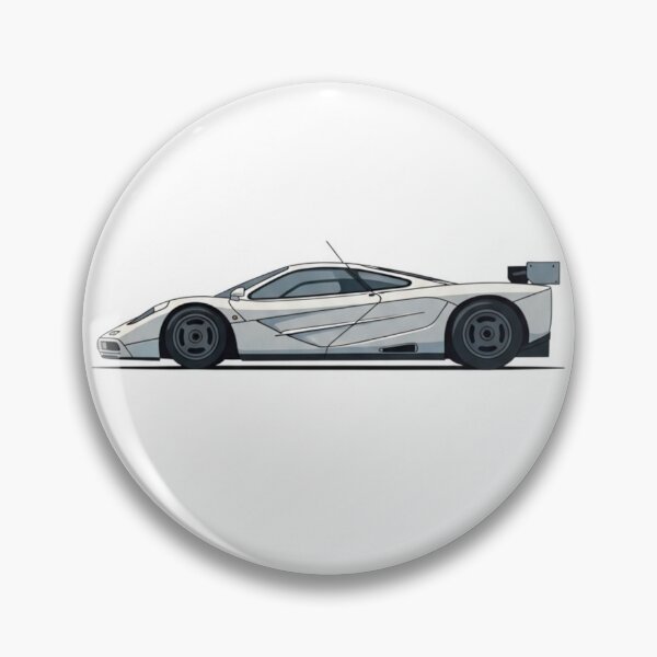 Item preview, McLaren F1 Silver Classic Supercar Retro Polaroid Art designed and sold by Motorline44.