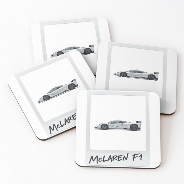 Item preview, McLaren F1 Silver Classic Supercar Retro Polaroid Art designed and sold by Motorline44.