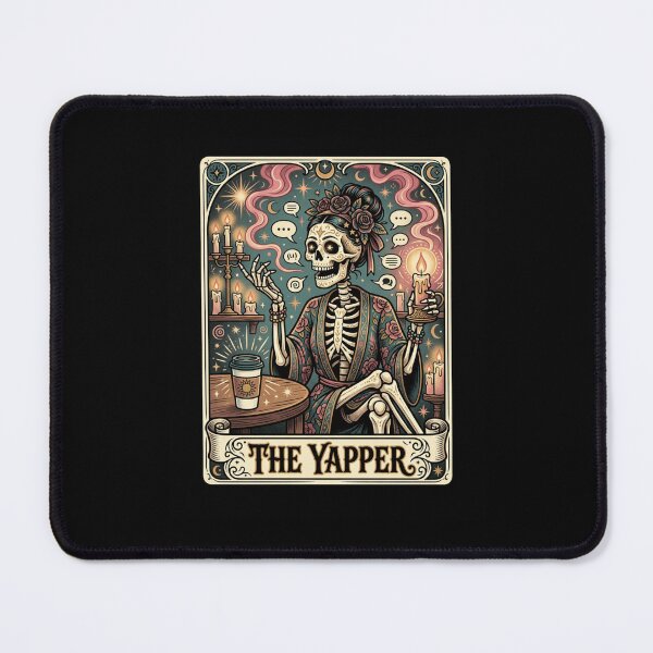 Item preview, THE YAPPER Chatty Skeleton Coffee Lover Tarot designed and sold by snowry.
