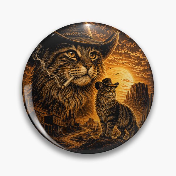 Item preview, Cowboy Cat Smoking Cat Graphic, Vintage Western Desert, Cat Lover  designed and sold by will freed18.