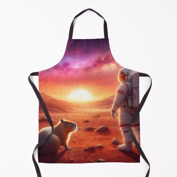 Item preview, Astronaut and Capybara – Mars Sunset designed and sold by Dogandesighn.