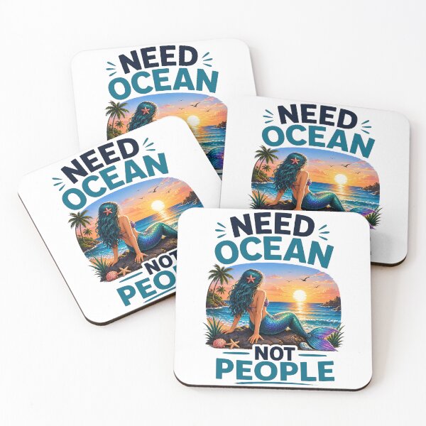 Item preview, Need Ocean Not People Mermaid Shirt Funny Introvert Beach Shirt Ocean Lover Gift Summer Vacation Aesthetic designed and sold by Digital Culture Studio.
