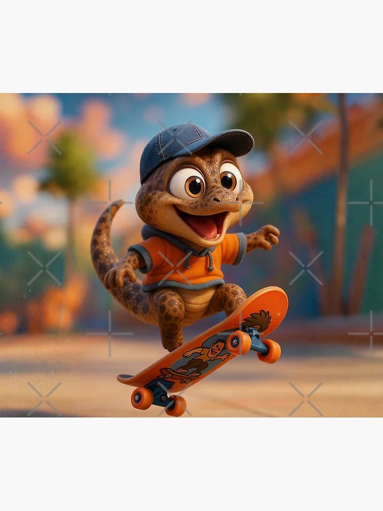 Thumbnail 5 von 5, Mauspad, Skater Timor Python designt und verkauft von Sillytoe.