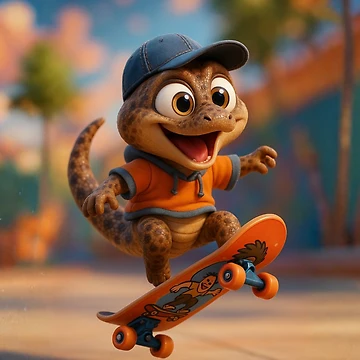 Artwork thumbnail, Skater Timor Python by Sillytoe