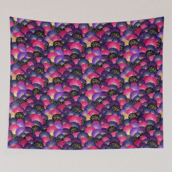 Item preview, Vibrant Japanese Folding Fan Pattern Asian Culture Art designed and sold by NicolasGlowArt.