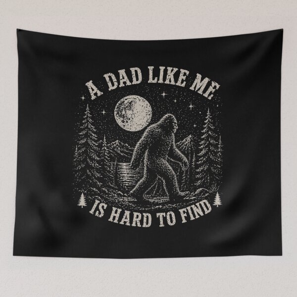 Item preview, Dad Like Me Is Hard To Find - Funny Bigfoot At The Moon designed and sold by will freed18.