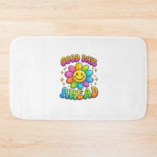 Item preview, Groovy Smiley Flower Good Days Ahead designed and sold by FEEL GOOD CLUB DESIGNS.