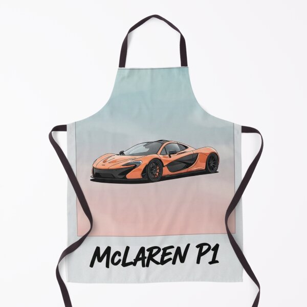 Item preview, McLaren P1 Volcano Orange Hypercar Retro Polaroid Aesthetic Art designed and sold by Motorline44.