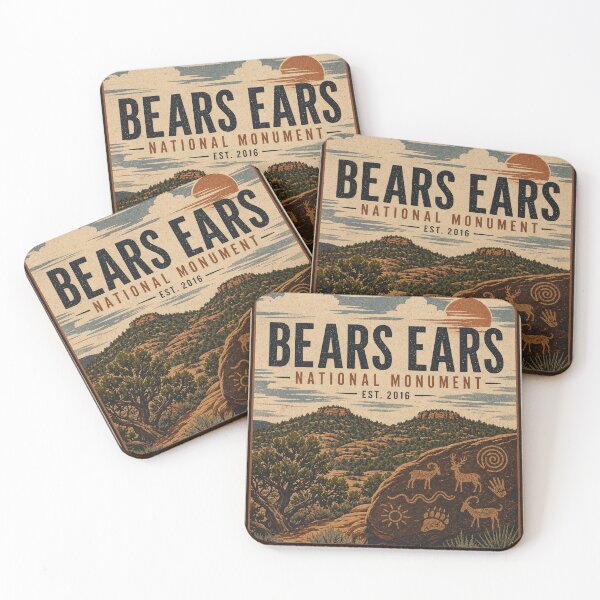 Item preview, Bears Ears National Monument Retro designed and sold by Redrockthreads.