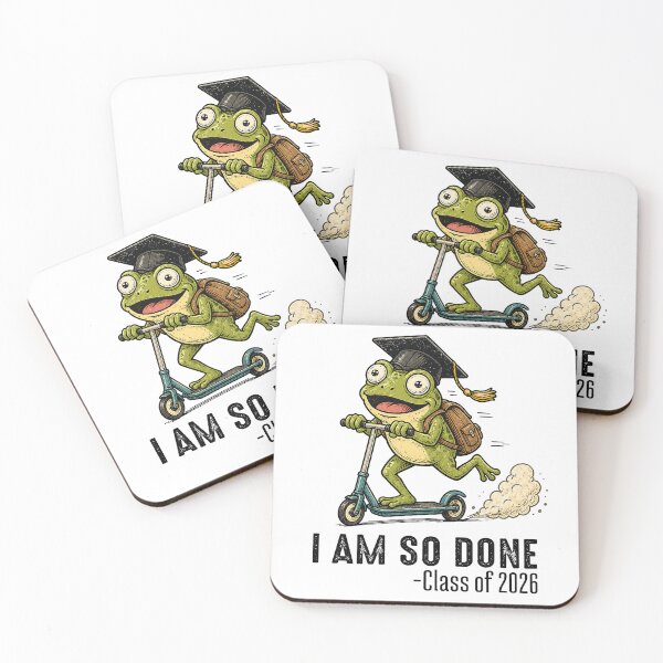 Item preview, I Am So Done Class of 2026 Senior 26 Funny Graduation Frog  designed and sold by will freed18.