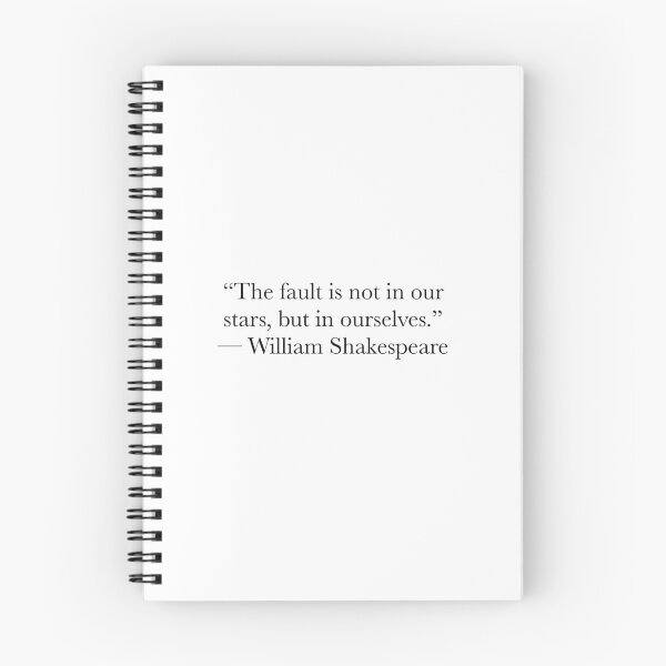Item preview, The Fault Is Not in Our Stars – Shakespeare Julius Caesar Quote Design designed and sold by The Prose Atelier.