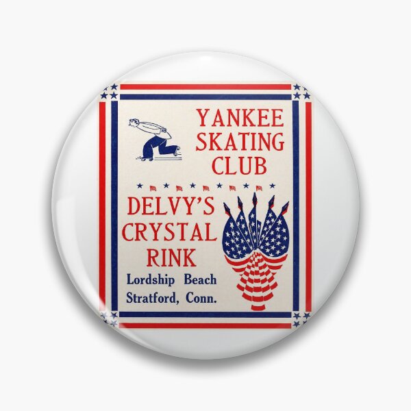 Item preview, Yankee Skating Club Delvy's Crystal Rink Stratford Connecticut Roller Skating Rink Sticker Decal Label designed and sold by tislord.