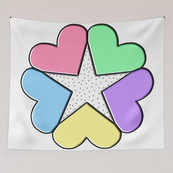 Item preview, Pastel Hearts Star designed and sold by The Breathing Spirits System.