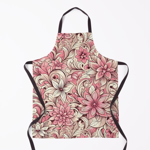 Item preview, Soft Pink Line Floral Pattern Art designed and sold by Apex Designs.