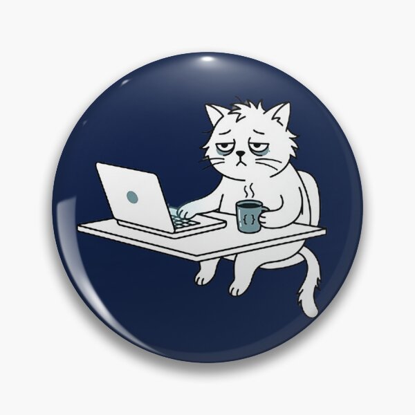 Artikelvorschau, Programmiererkatze – Lustiges Arbeitsleben-Design entworfen und verkauft von Dogandesighn.