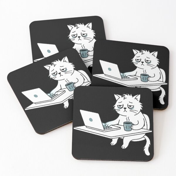 Item preview, Programmer Cat – Funny Work Life Design designed and sold by Dogandesighn.